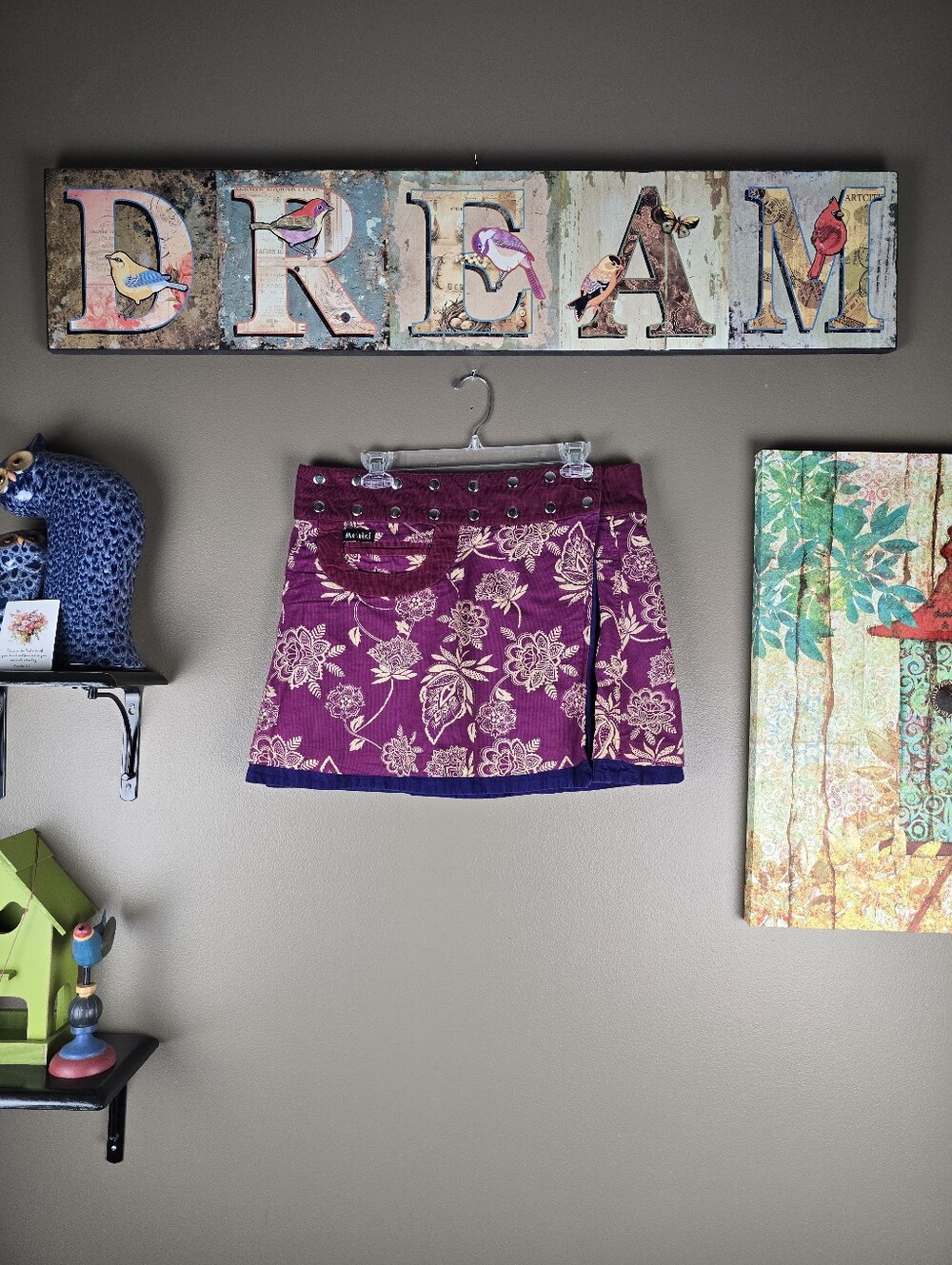 Moshiki Reversible Adjustable Waist Mini Skirt
